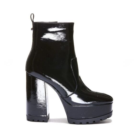 Michael Kors Enya Platform Faux Leather Bootie Boots Sz 8M - Picture 1 of 7